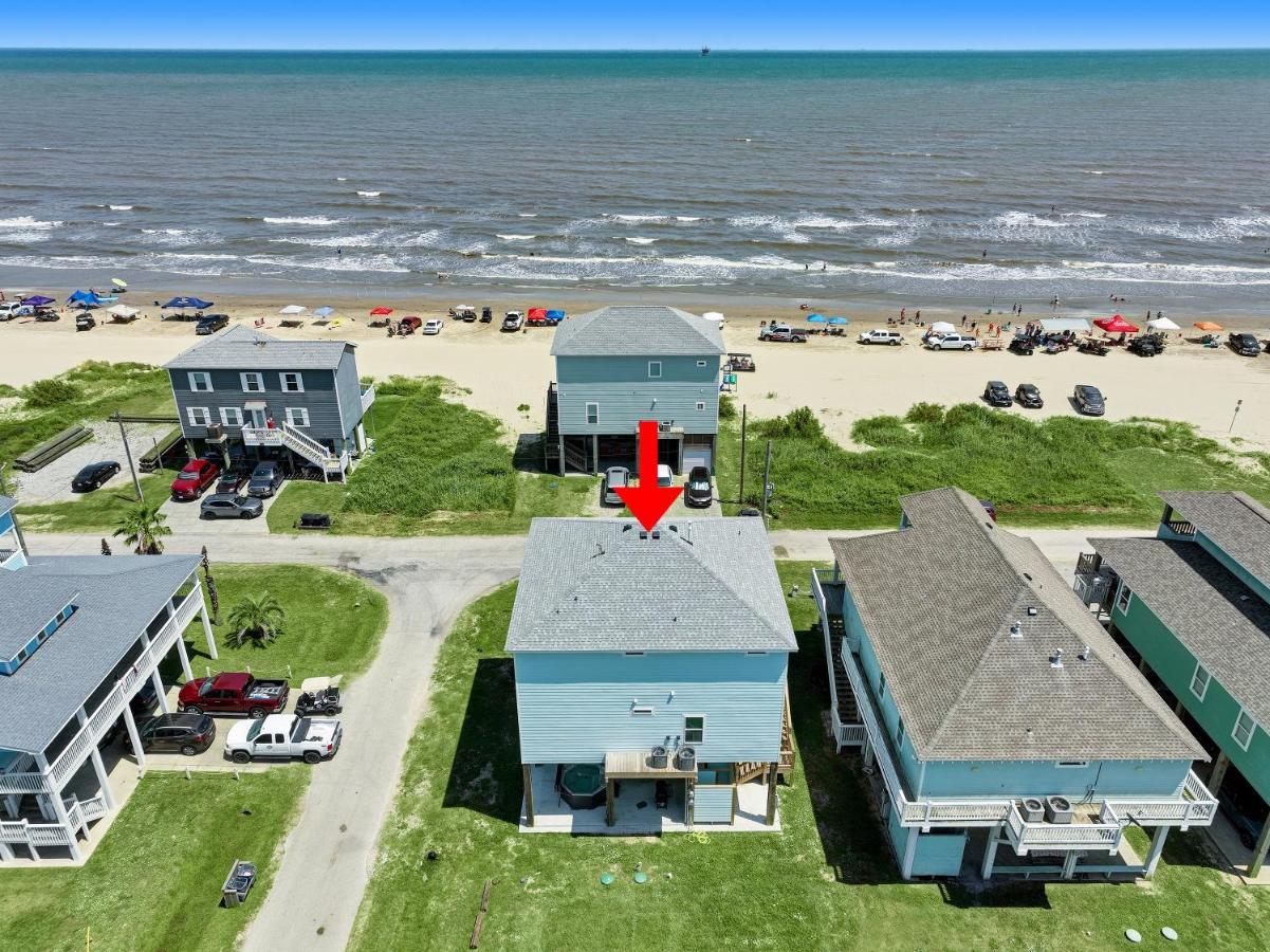 Beachfront - Hot Tub - Bbq - 14 Guests Bolivar Peninsula Zewnętrze zdjęcie
